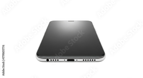 Modern Smartphone Isolated on a White Background.