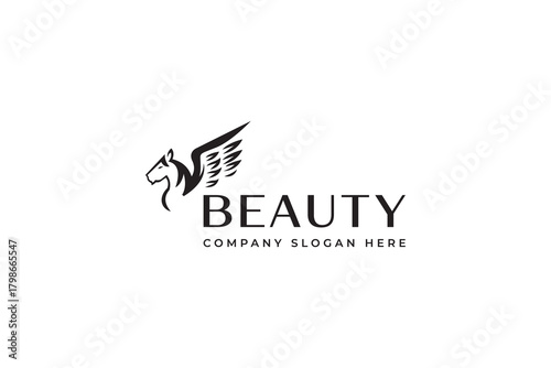 Creative Horse Elegant Logo Symbol Design Illustration Vector for Company
