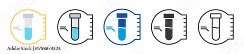 lipid profile icon set multi style various collection