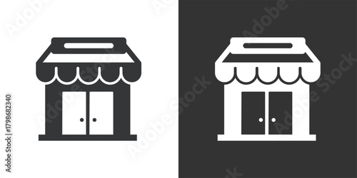 Retail Store icon. Solid glyph series icon