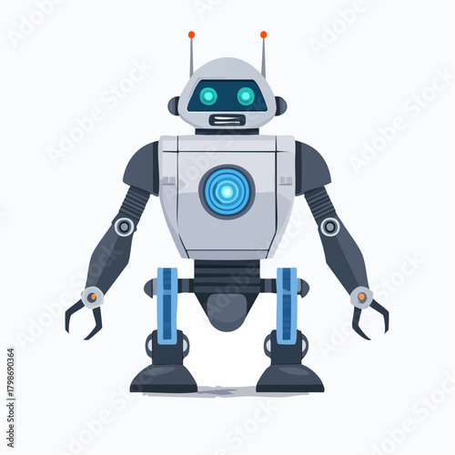 vector illustration of a future robot