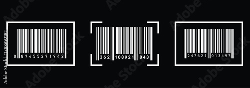 Barcode scan icon. vector bar code. eps 10