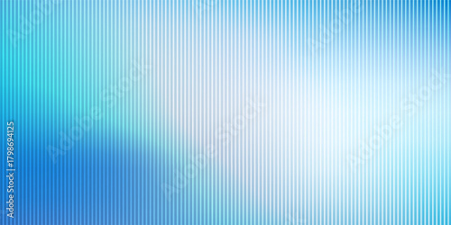 Vector ribbed glass texture background. Blue white grey green ribbed glass. Mesh gradient. acrylic ribbed bath surface. Reeded glass background semitransparent overlay. Bath wall window