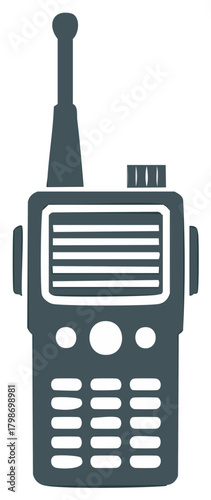 Illustration of a Portable Radio Transceiver Communication Device