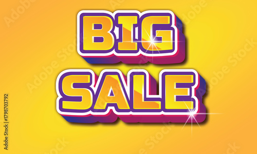 Big Sale Text Effect for Vibrant Promotional Designs