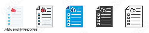 blood test icon set multi style various collection