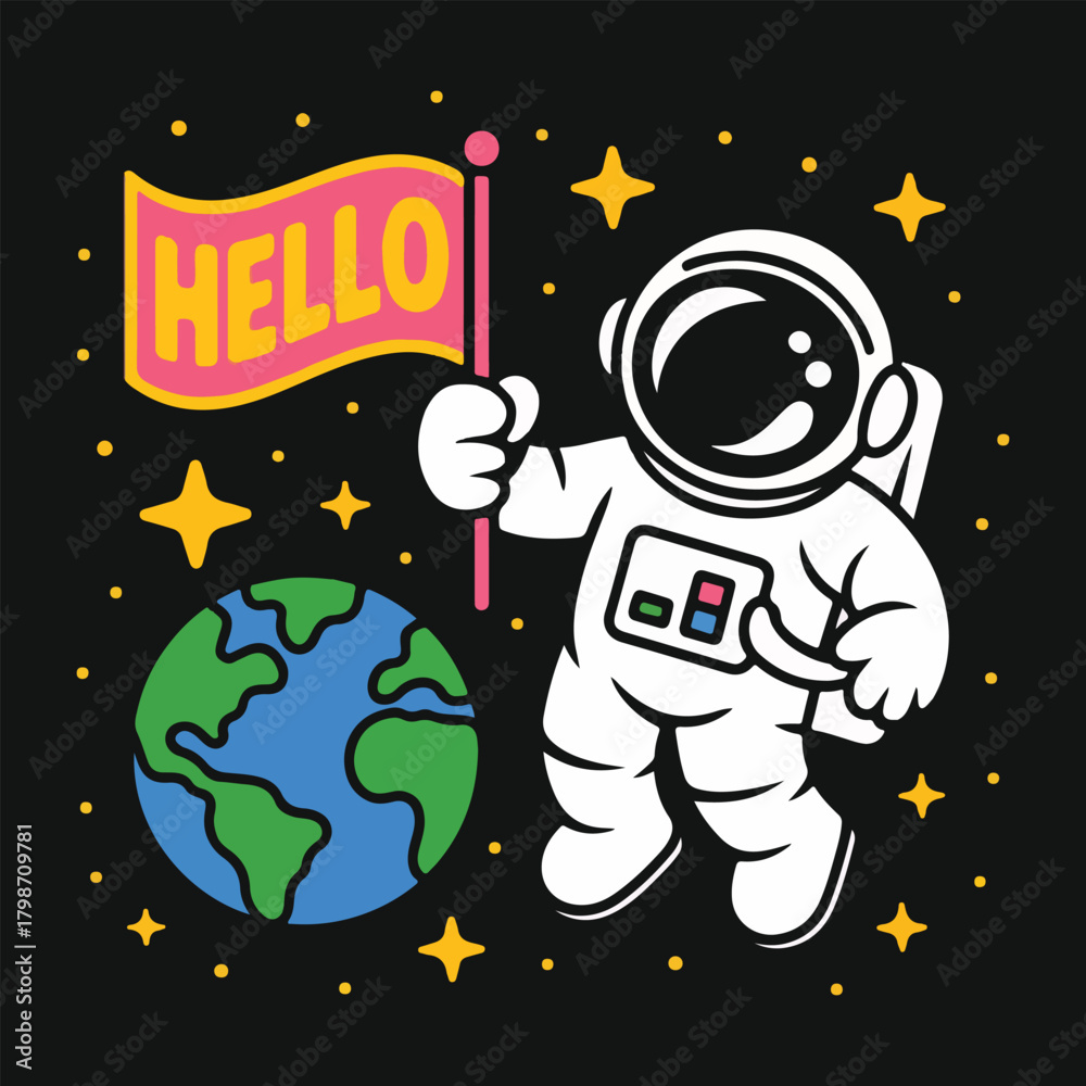 Naklejka premium World Hello Day Celebration Vector Set with Balloons, Speech Bubbles, Characters, Festivals, Robots, Origami Birds and Global Greeting Illustrations