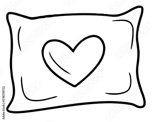 Heartshaped pillow