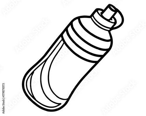 Illustration of a reusable water bottle