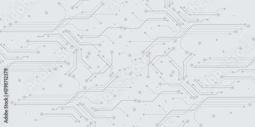 Grey white Abstract technology background, Hi tech digital connect, communication, high technology concept, science, technology background eps 10