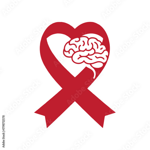 Flat solid color vector for World Stroke Day showing unity, hope, recovery & prevention — promoting global health education & awareness campaigns