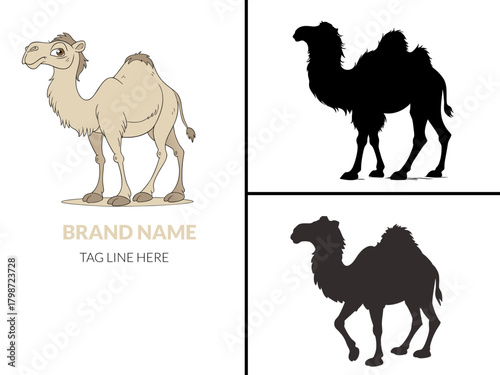 camels vector illustration