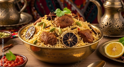 *Traditional Emirati Al Machboos with Spices*
