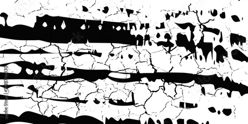 Elegant black background vector illustration with vintage distressed grunge texture and dark gray charcoal color paint, black stone or concrete wall, black banner Vector Format.