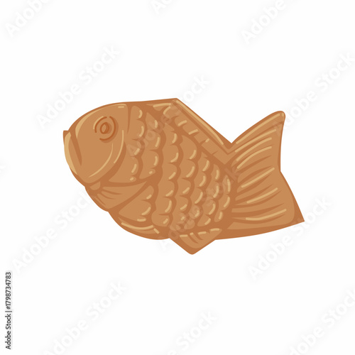 vector illustration of taiyaki