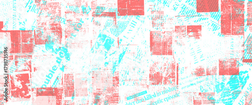 Vector Multicolor Brush old newspaper Background	