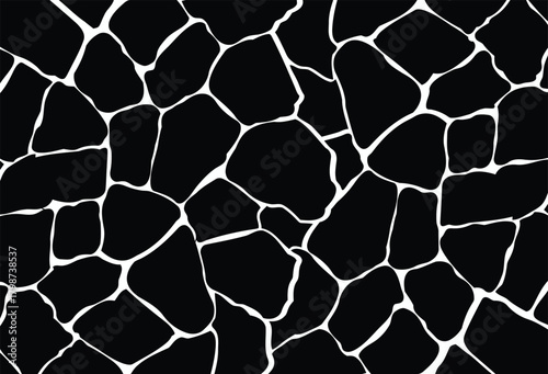 giraffe, pattern, texture, animal print, wildlife, abstract, black, white, background, seamless, repeating, natural, organic, irregular, shapes, spots, skin, fur, design, graphic, illustration, surfac