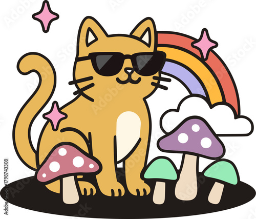 enjoy cat illustration