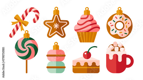 Festive Delights: An array of delightful sweets and treats, each radiating holiday cheer and joy.