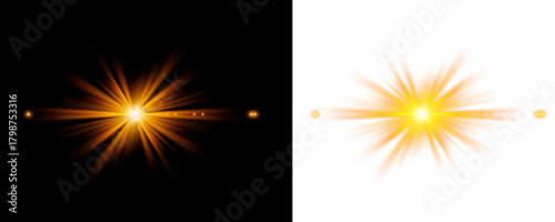Light flare, Glowing light explodes. Light effect. ray. shining sun, bright flash. Special lens flare light effect.