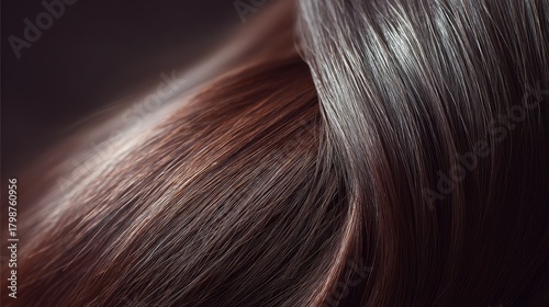 Wallpaper Mural Close-Up View of Shiny and Sleek Hair in Beautiful Tones of Brown and Soft Highlights Capturing the Essence of Healthy and Radiant Hair Textures Torontodigital.ca