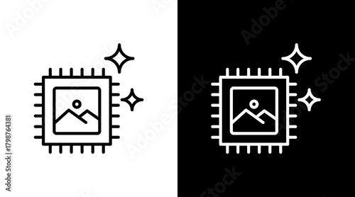 Ai Generator  White Icon Set Design