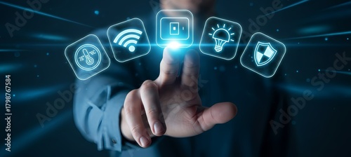 Smart home automation at your fingertips with a tap for modern efficiency and control
