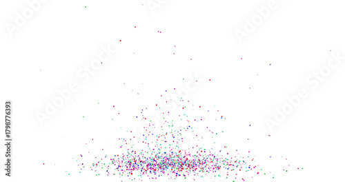Photography Colorful Confetti against a White Background Tranparent BG Confeti