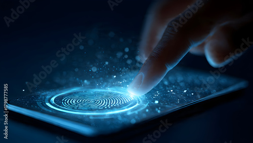 Ultra-detailed smartphone displaying 2FA authentication process with SMS code, fingerprint biometric scan, and cybersecurity shield surrounding device in protective blue glow