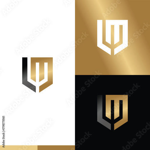monogram Letter LM logo icon