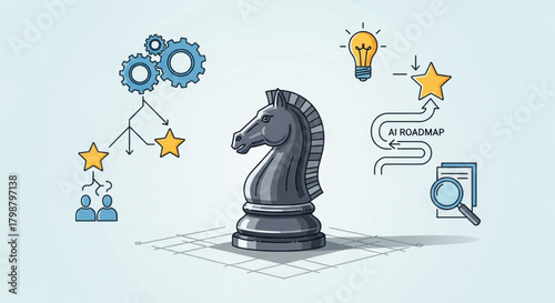 Business Strategy, Decision Making, and Innovation Concept Vector