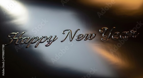 Happy New Year Celebration Greeting Message Card