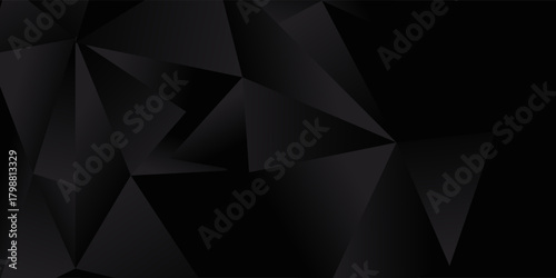 Dark Black vector abstract mosaic pattern. A sample with polygonal shapes. A completely new template for your business design.