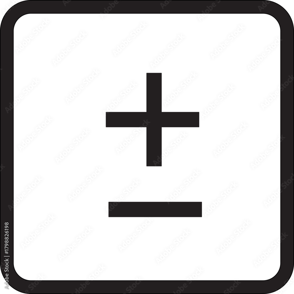 Obraz premium 12 math symbols icons. outline thin line icons such as plus, square root, math, infinity, divide, brackets, isolated on transparent background