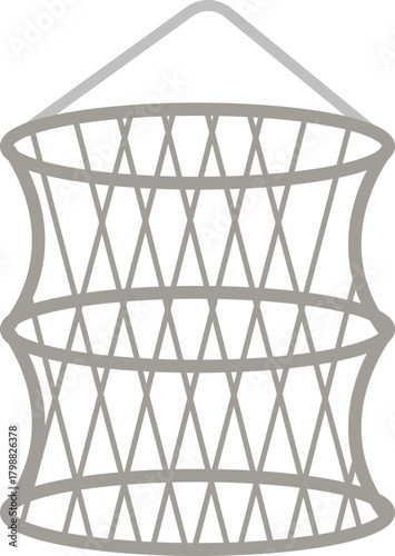 Fishing Gear and Equipment Flat Vector Icons