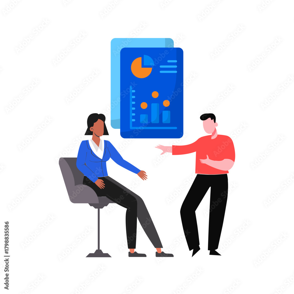 Fototapeta premium Businessman with report