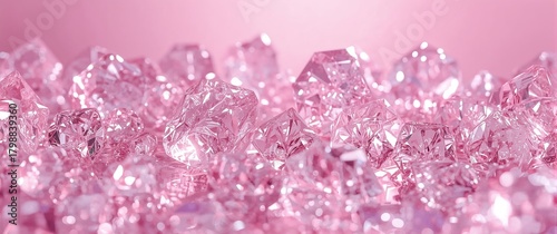 Imperial crystal glow dawn pink design background