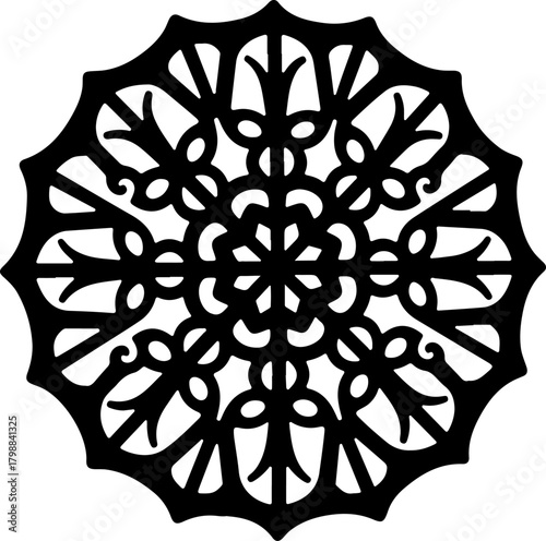 Intricate Floral Mandala Artwork