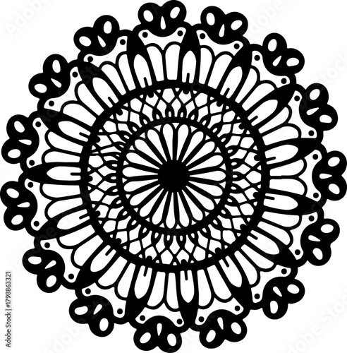Intricate Ornamental Mandala Pattern