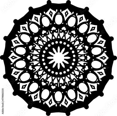 Intricate Ornamental Mandala Pattern