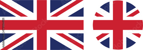 United Kingdom flag. England flag. UK flag. United Kingdom flag vector.
