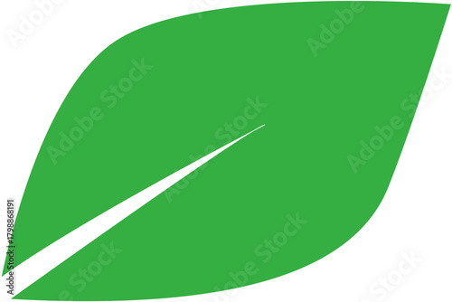 leaf icon for environment concept. 
