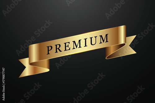 vector illustration of a golden label