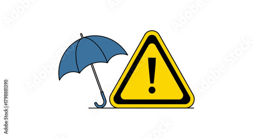 Shielding from unexpected risks with protective measures and hazard warnings for safety and security