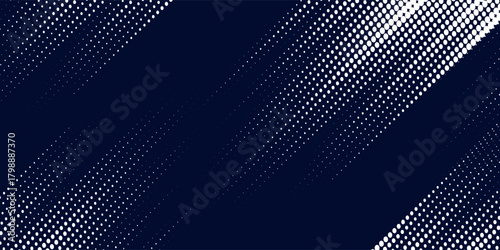 Dots halftone white and blue color pattern gradient grunge texture background. Dots pop art comics sport style. abstract background eps10