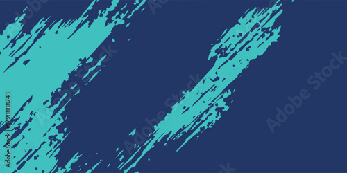 Minimal Abstract Blue Cyan Frame Grunge Sport Design In Dark Background modern design eps10