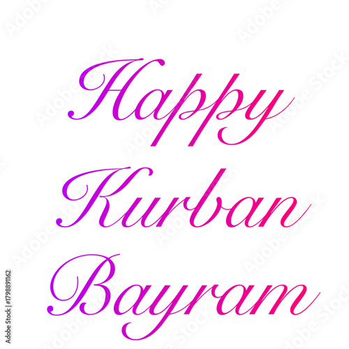 Happy Kurban Bayram banner. Traditional Islamic holiday. Culture and religion, Ramadan. Greeting card. Vector illustration.