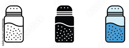 Pepper shaker icon vector. spice, cooking symbol. vector illustration.