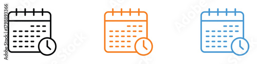Schedule icon vector. reminders, appointments, and staying organized symbol. vector illustration.