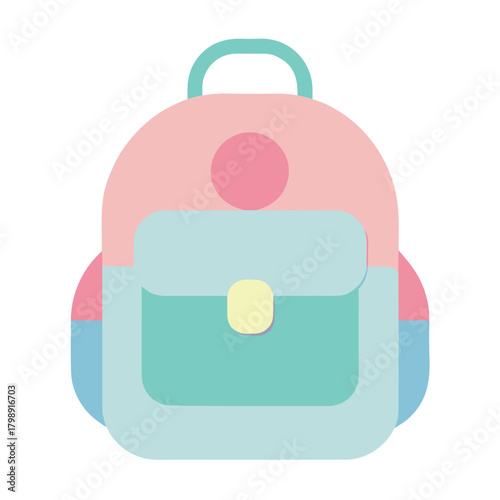 Futuristic simple baby school bag rounded edges (2).